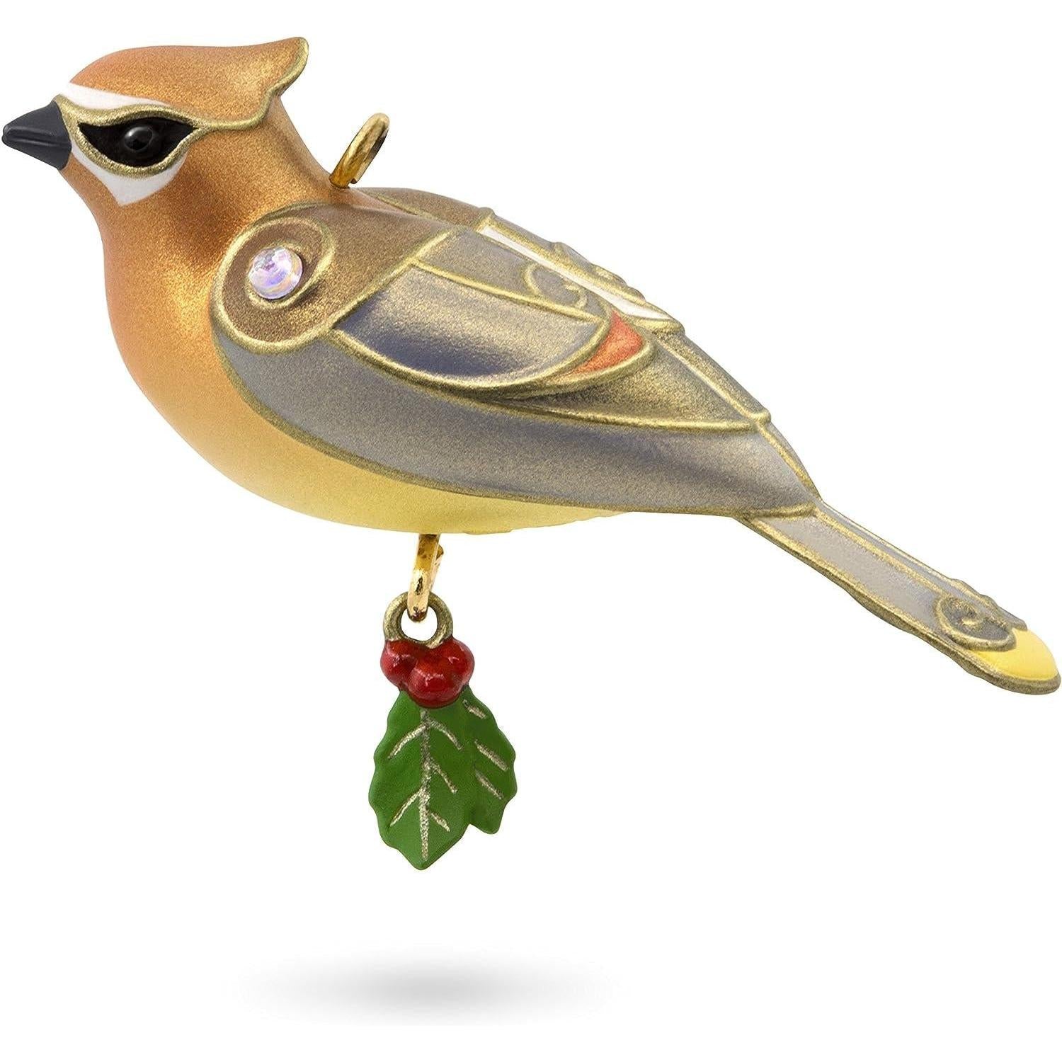 2017 Cedar Waxwing Hallmark Ornament (Beauty of Birds) QXM8532