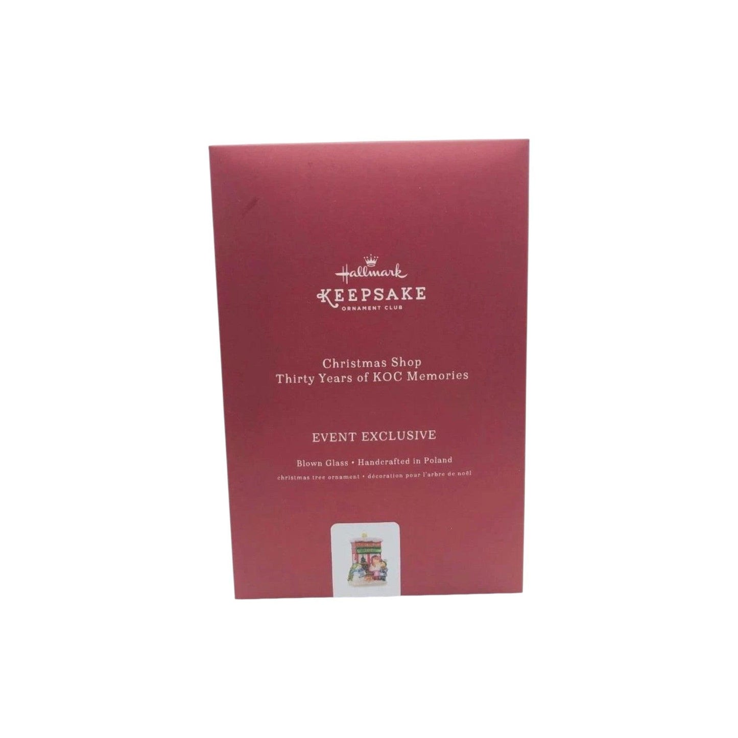 2017 Christmas Shop Thirty Years of KOC Memories (Christmas Window) Hallmark Ornament QXC1703 Image2