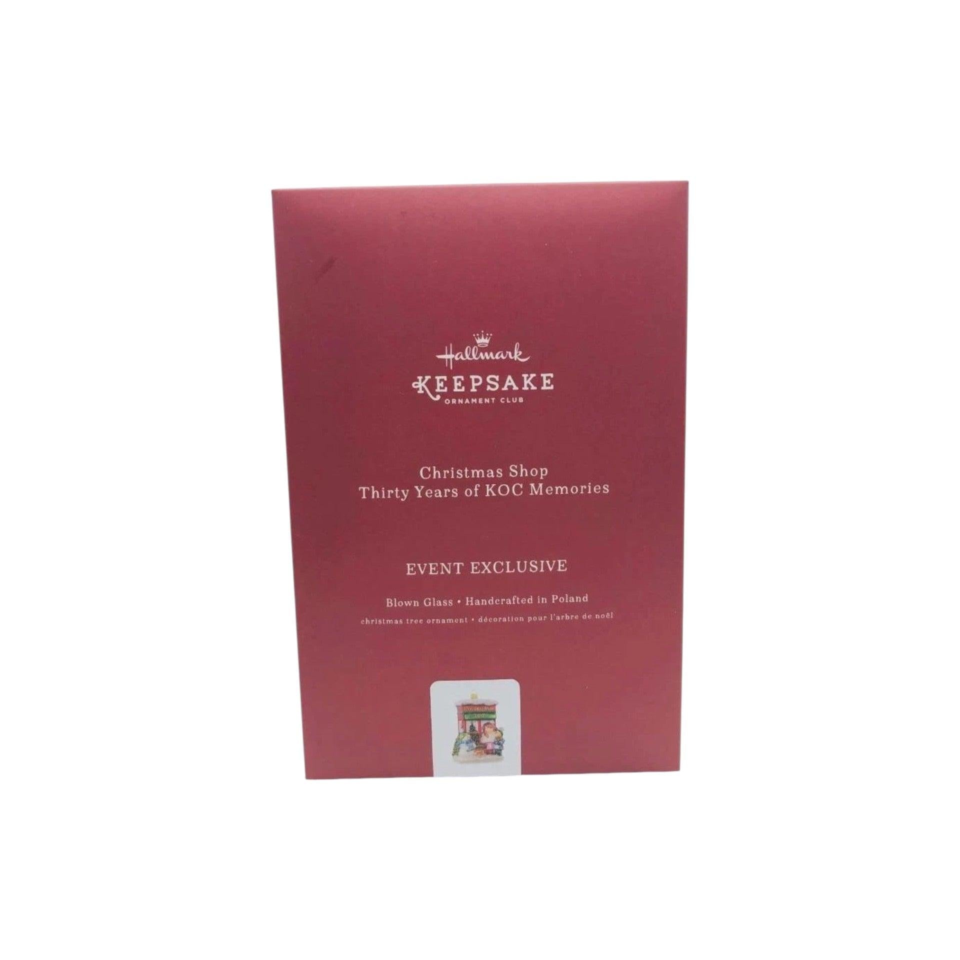 2017 Christmas Shop Thirty Years of KOC Memories (Christmas Window) Hallmark Ornament QXC1703 Image2