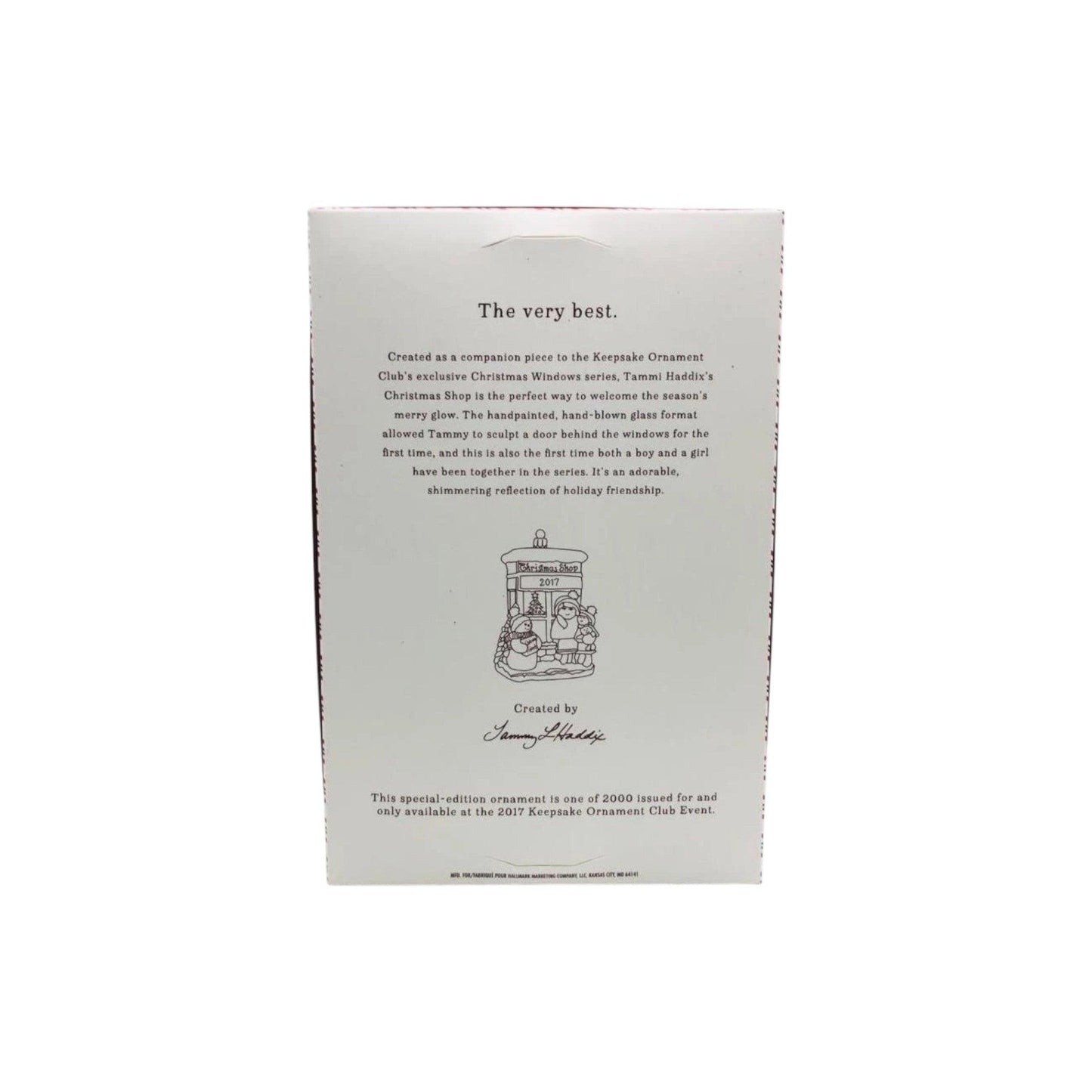 2017 Christmas Shop Thirty Years of KOC Memories (Christmas Window) Hallmark Ornament QXC1703 Image4