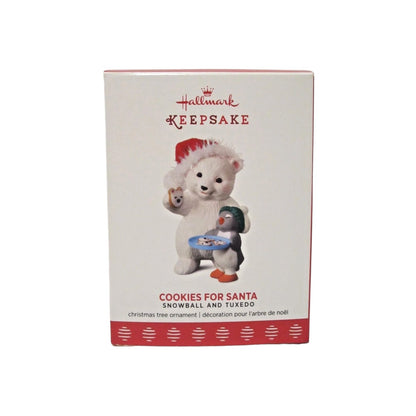 2017 Cookies For Santa Hallmark Ornament (Snowball and Tuxedo) QX9375 Image2