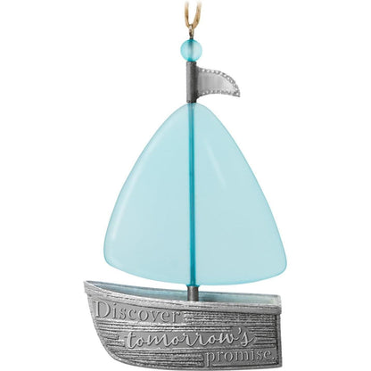 2017 Discover Tomorrow's Promise Hallmark Ornament (Boat) QHX1062