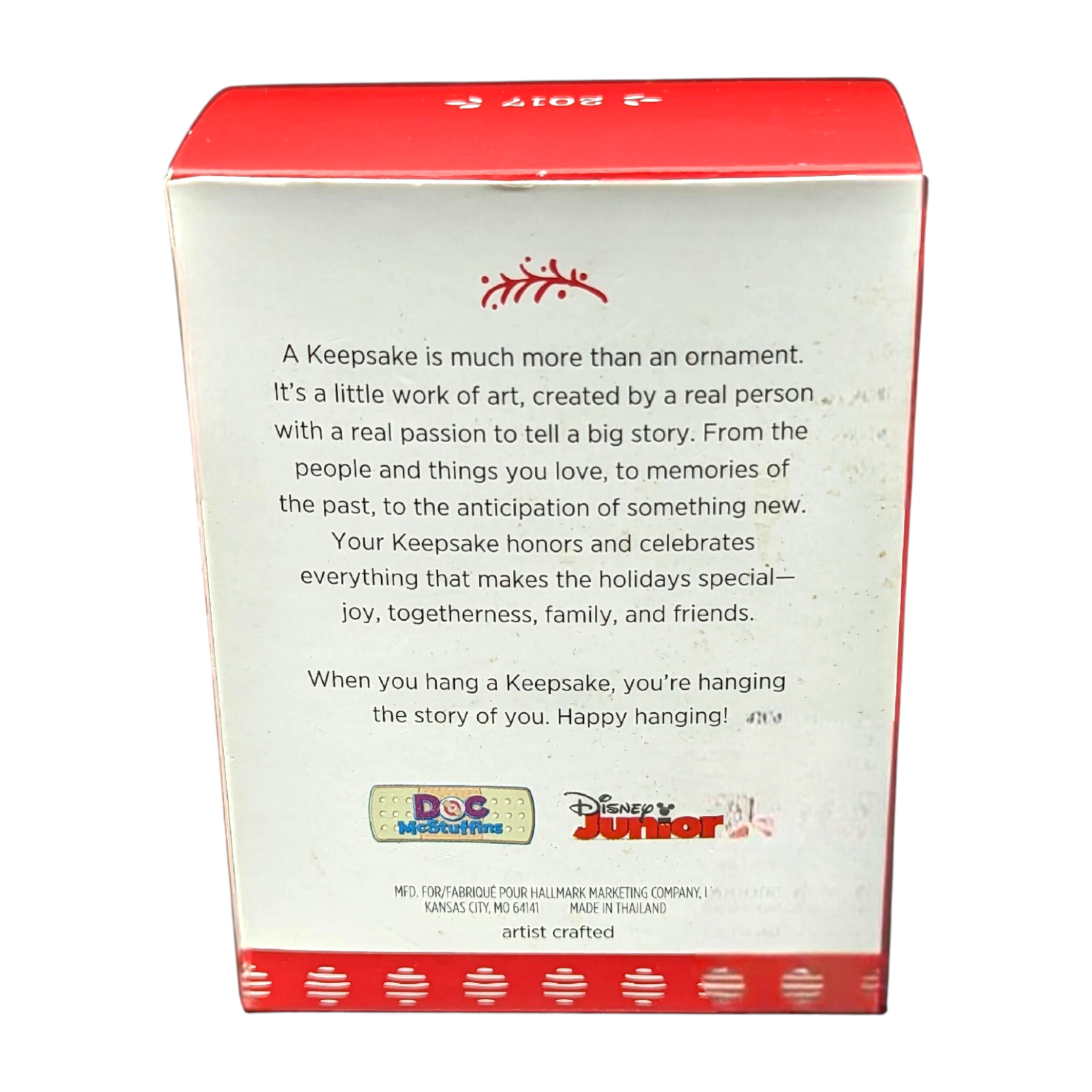 2017 Doc and Lambie Hallmark Ornament (Doc McStuffins) QXD6282