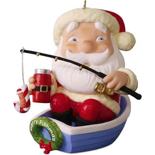 2017 Merry Fishmas Hallmark Ornament (Santa Claus) QGO1772