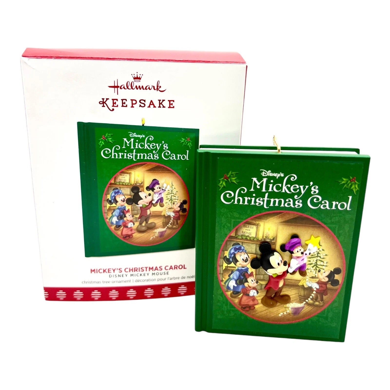 2017 Mickey's Christmas Carol Book Hallmark Ornament (Mickey's Christmas Carol) QXD6115