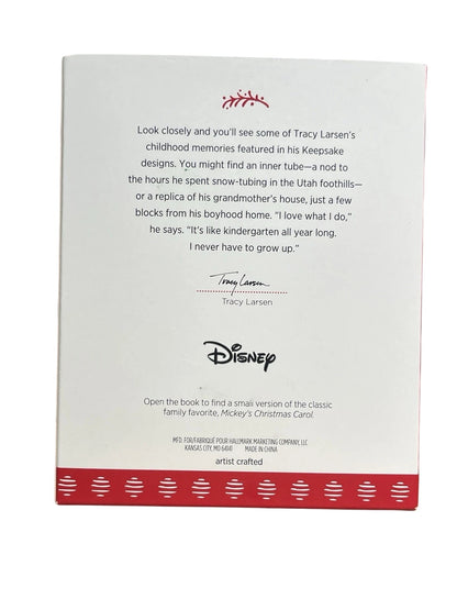 2017 Mickey's Christmas Carol Book Hallmark Ornament (Mickey's Christmas Carol) QXD6115