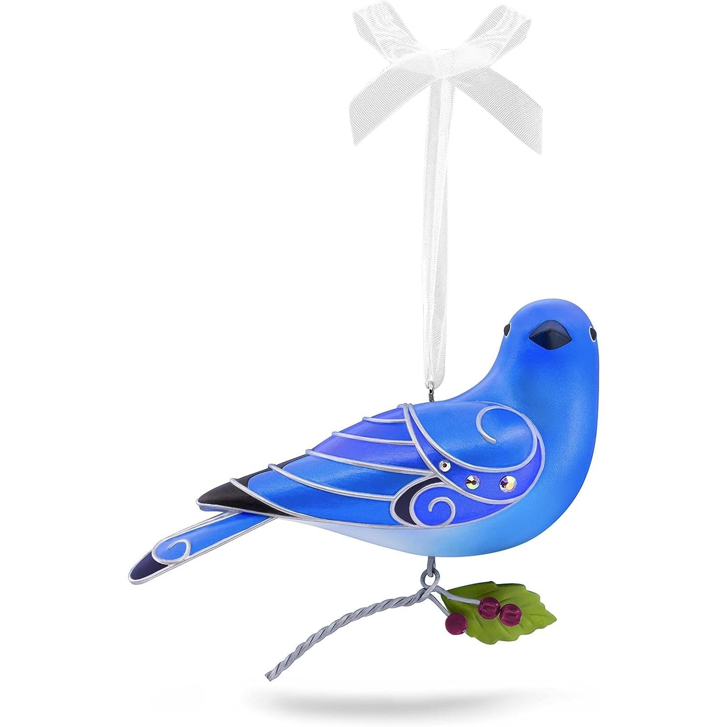 2017 Mountain Bluebird Hallmark Ornament (Beauty of Birds) QX9355