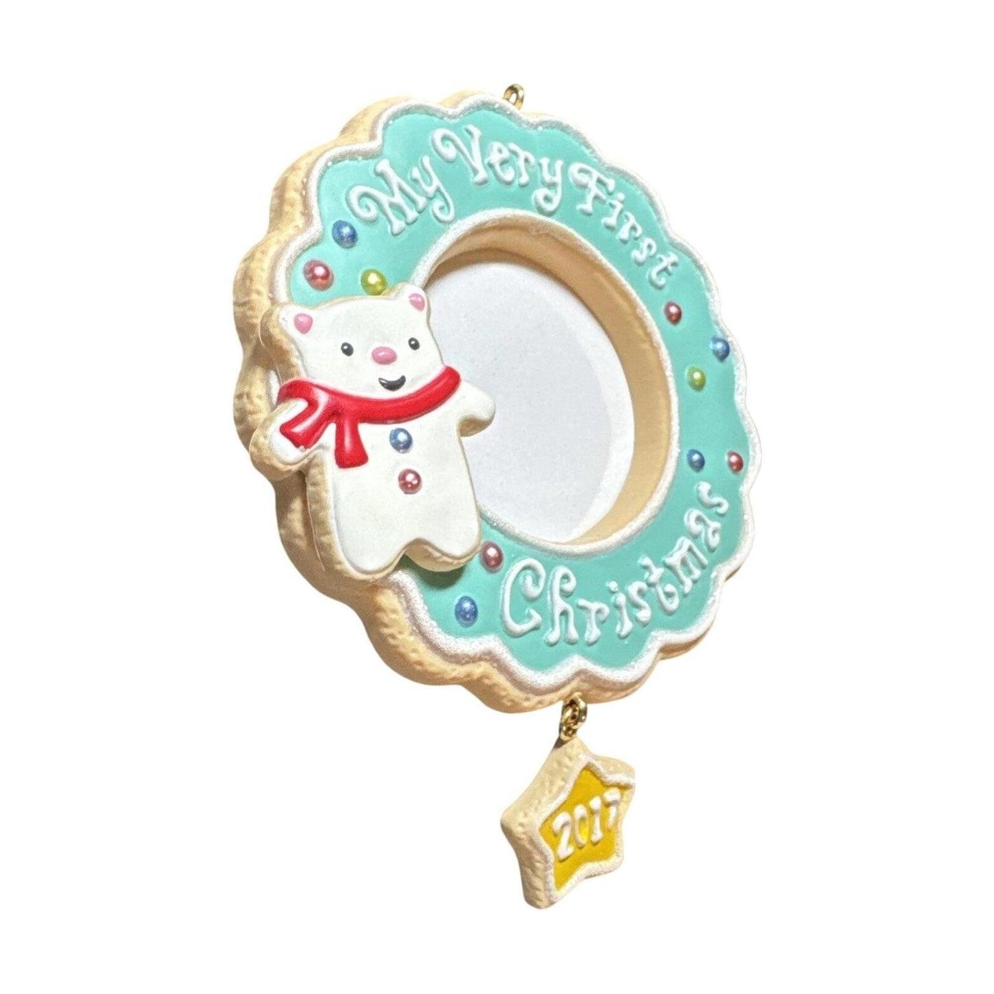 2017 My Very First Christmas - Photo Holder Hallmark Ornament (Baby's First Christmas) QGO1242 Image4