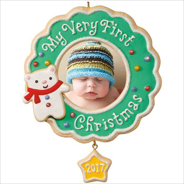 2017 My Very First Christmas - Photo Holder Hallmark Ornament (Baby's First Christmas) QGO1242