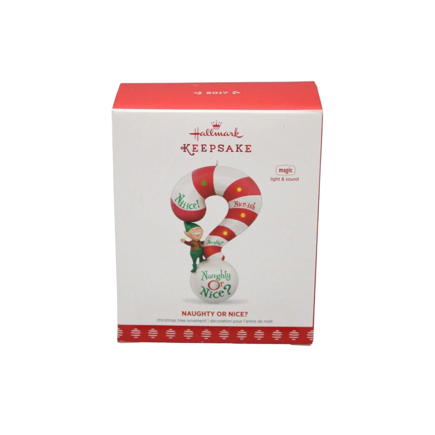 2017 Naughty or Nice? Hallmark Ornament (Elf) QGO1632 Image2