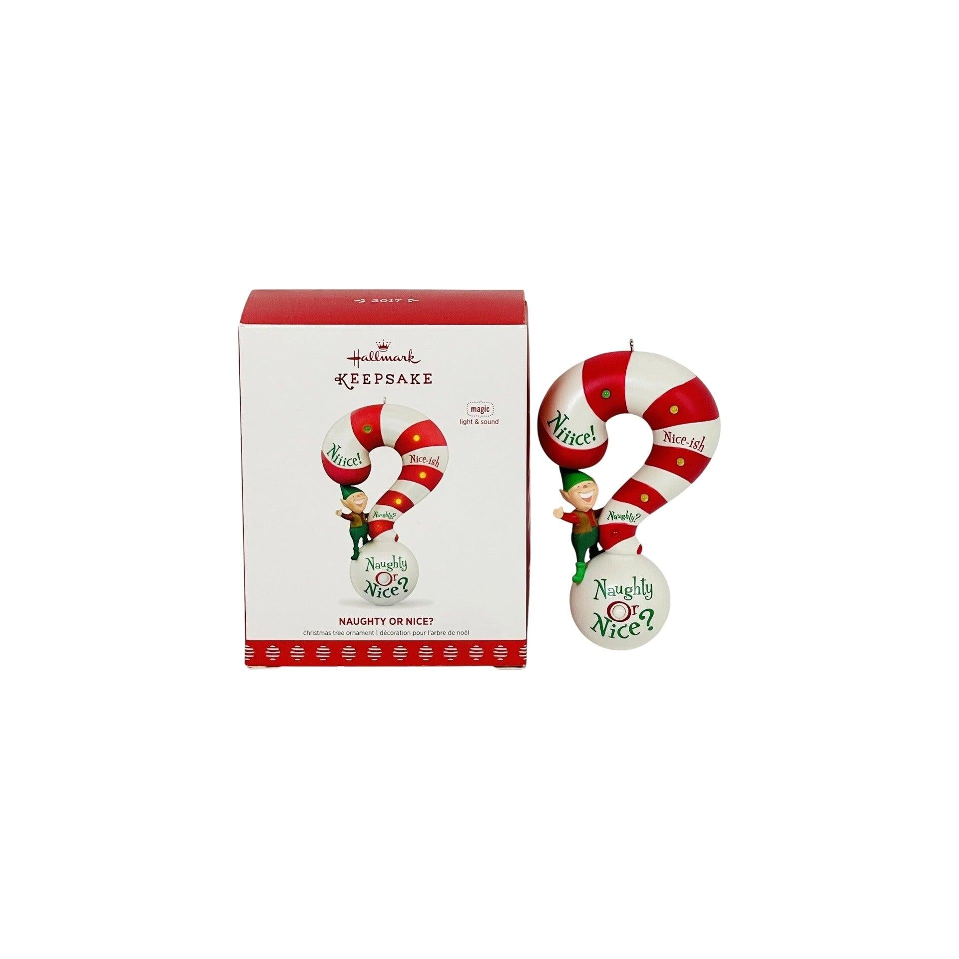 2017 Naughty or Nice? Hallmark Ornament (Elf) QGO1632 Image3