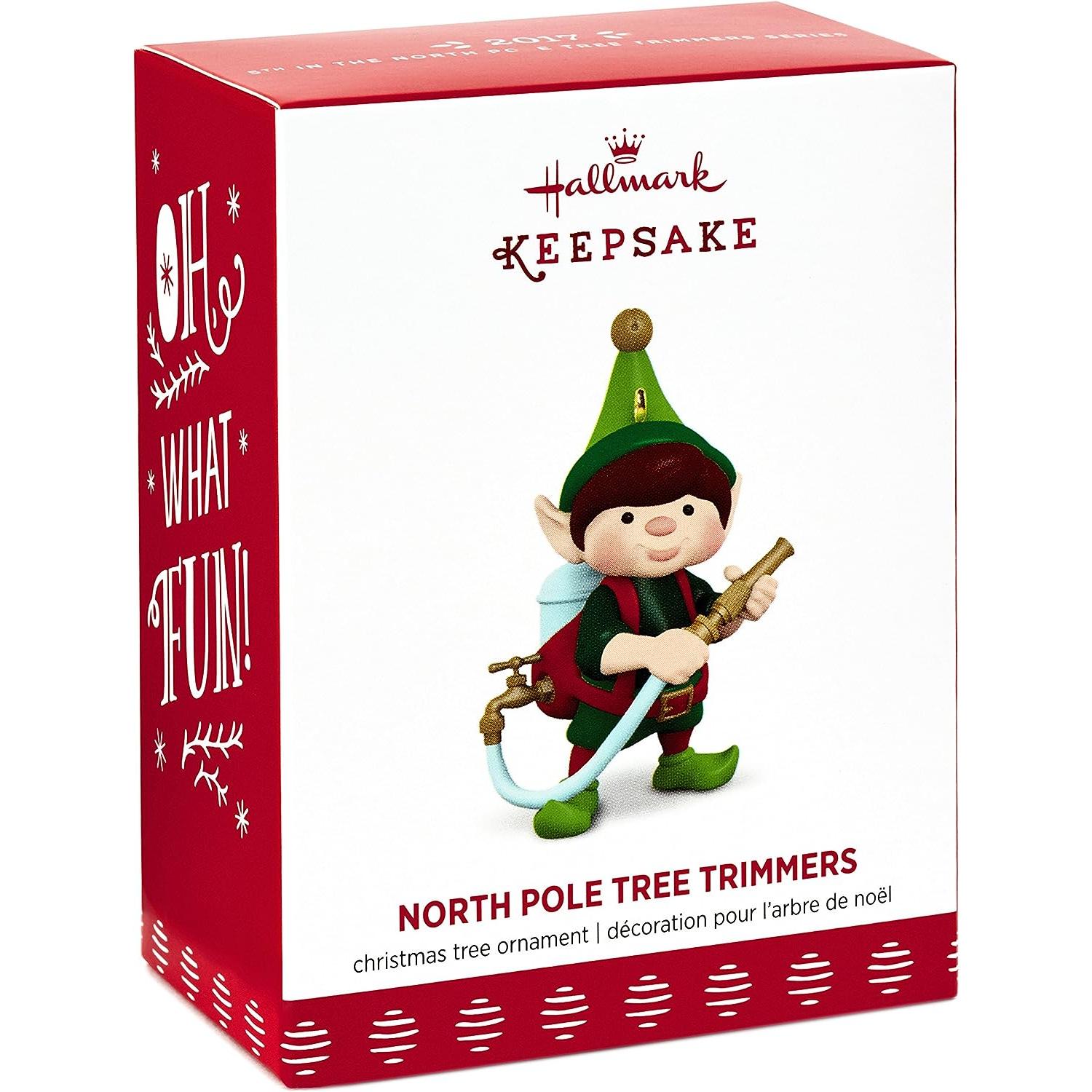2017 North Pole Tree Trimmers Hallmark Ornament (North Pole Tree Trimmers) QX9412