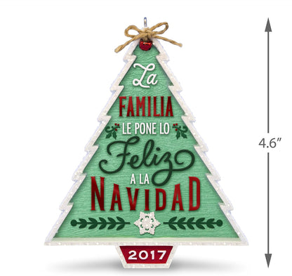 2017 Nuestra Familia... Nuestra Vavidad Hallmark Ornament (Christmas Tree) QSM7822
