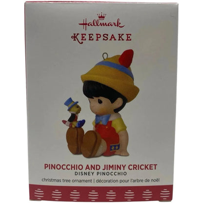 2017 Pinocchio and Jiminy Cricket Hallmark Ornament (Precious Moments) QXE3022