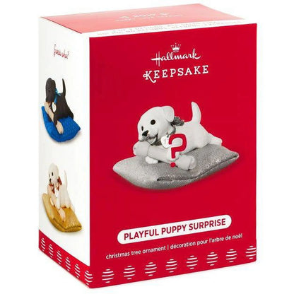 2017 Playful Puppy Surprise Hallmark Ornament (Puppy Love) QGO1742