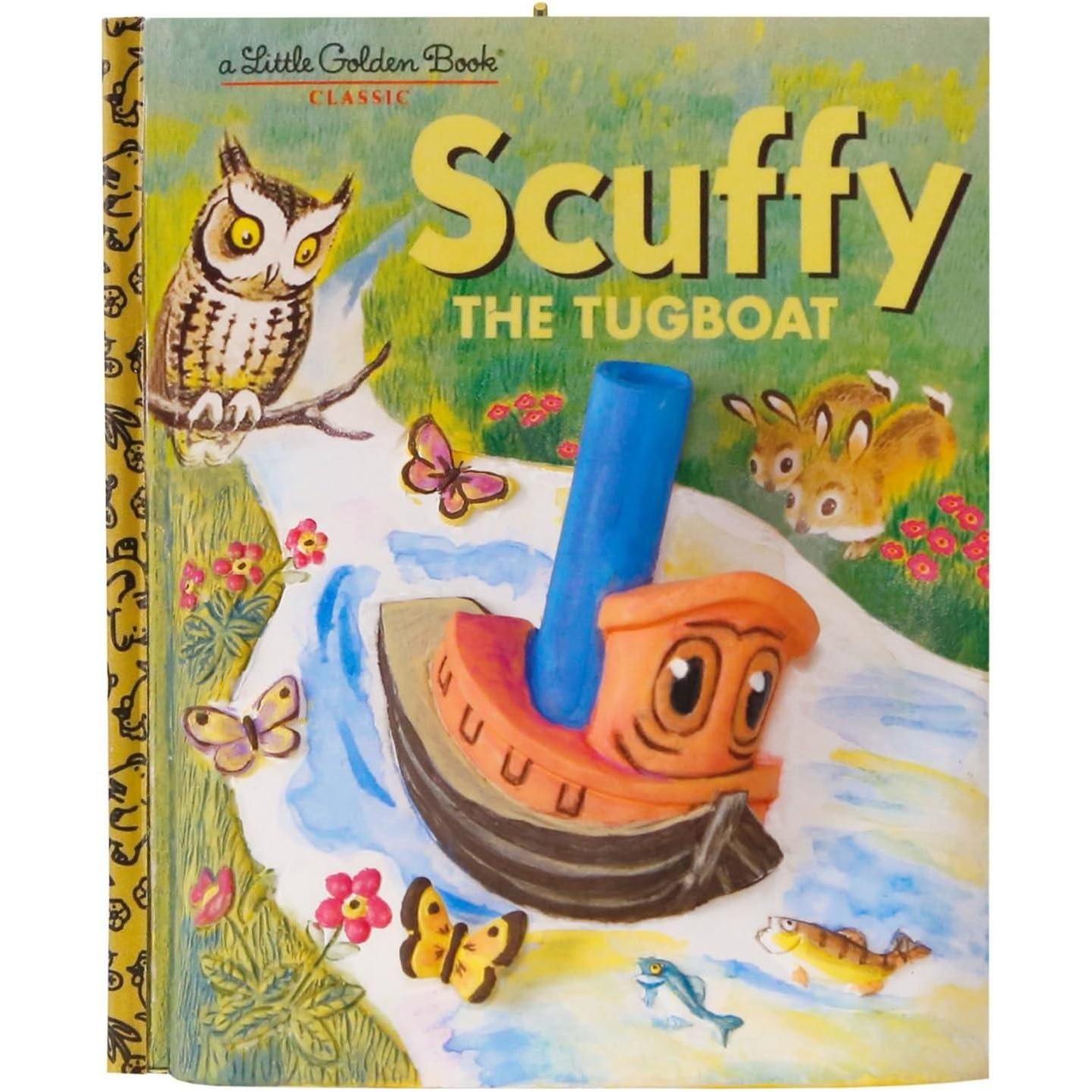 2017 Scuffy The Tugboat Hallmark Ornament (Little Golden Books) QXI3375