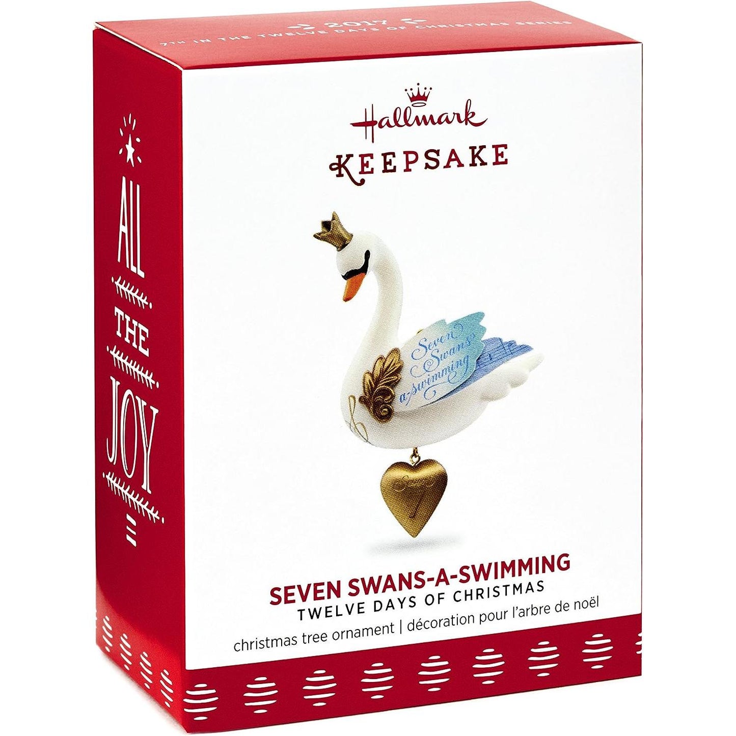 2017 Seven Swans-A-Swimming Hallmark Ornament (Twelve Days of Christmas) QX9345