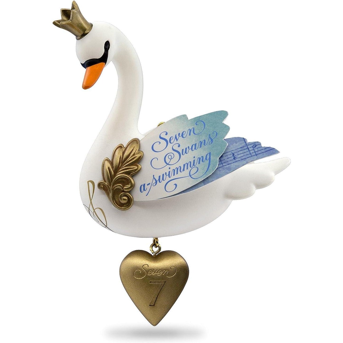 2017 Seven Swans-A-Swimming Hallmark Ornament (Twelve Days of Christmas) QX9345