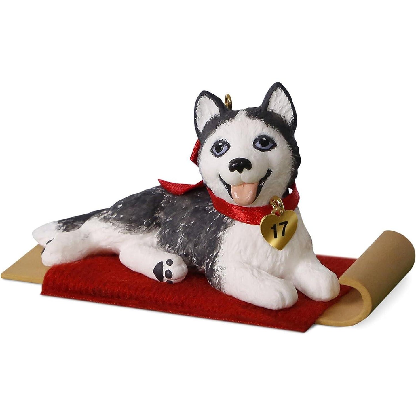 2017 Siberian Husky Hallmark Ornament (Puppy Love) QX9342