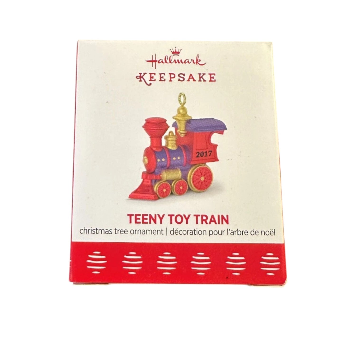 2017 Teeny Toy Train Hallmark Ornament (Train) QXM8592