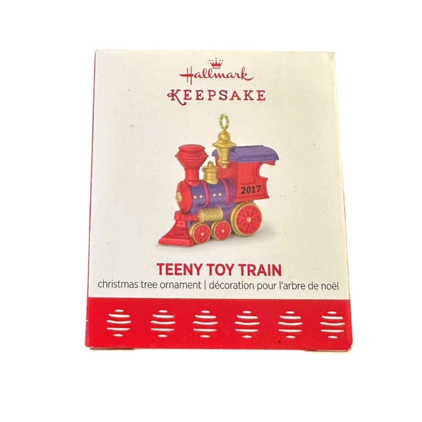 2017 Teeny Toy Train Hallmark Ornament (Train) QXM8592
