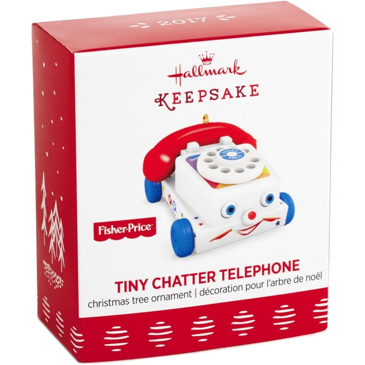2017 Tiny Chatter Telephone Hallmark Ornament (Fisher Price) QXM8605