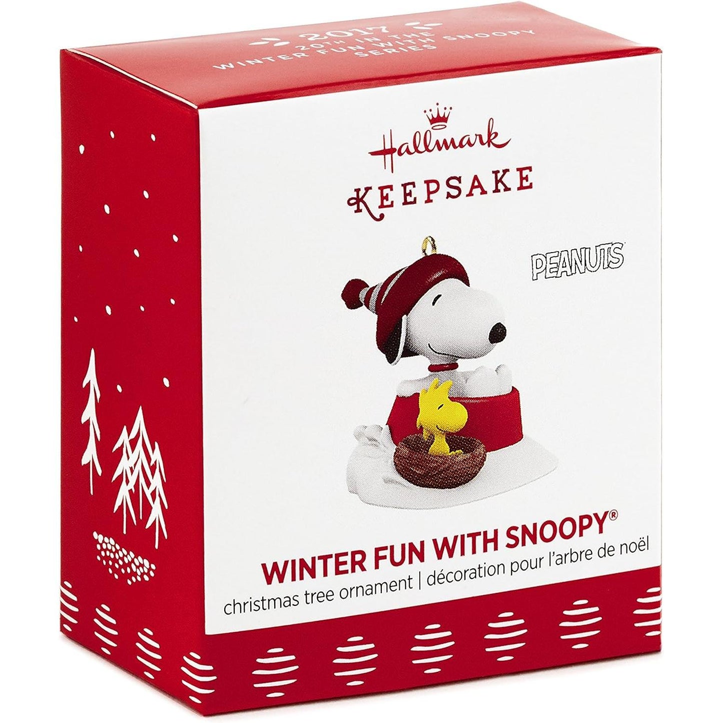 2017 Winter Fun with Snoopy Hallmark Ornament (Winter Fun with Snoopy) QXM8632