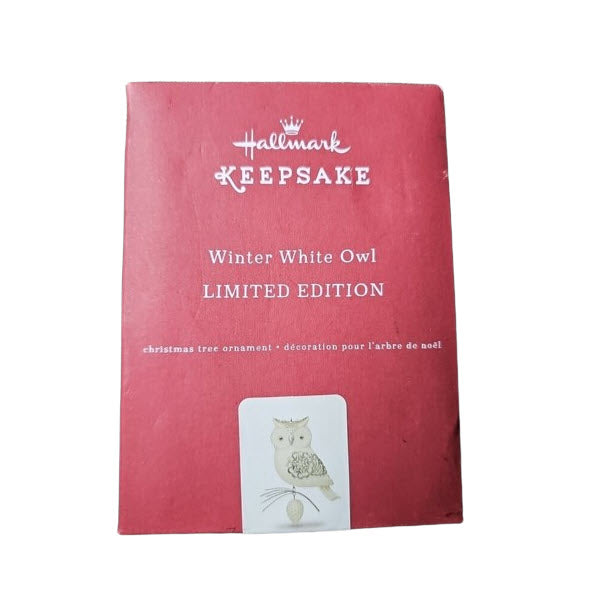 2017 Winter WHite Owl Hallmark Ornament (Bird) QXE3165
