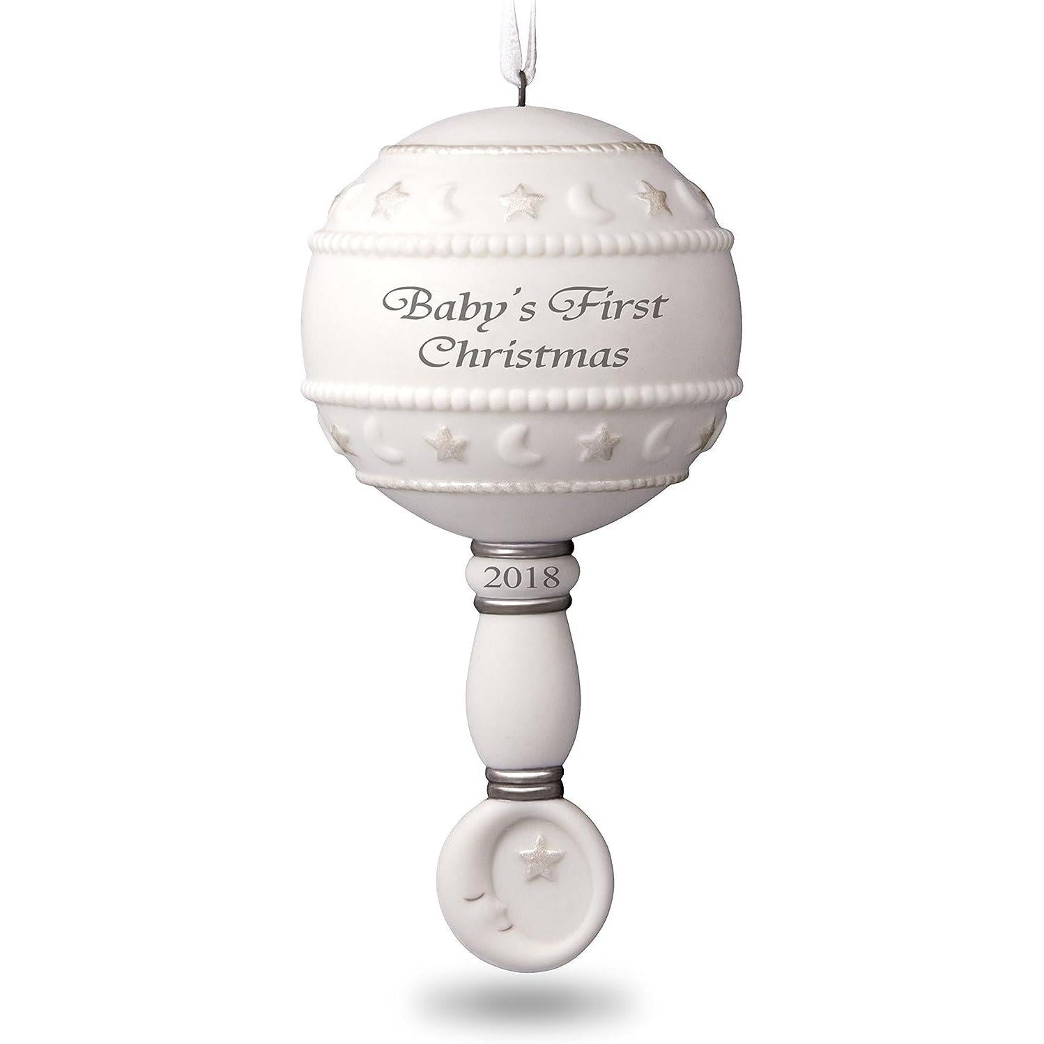 2018 Baby's First Christmas Hallmark Ornament (Baby's First Christmas) QHX4016