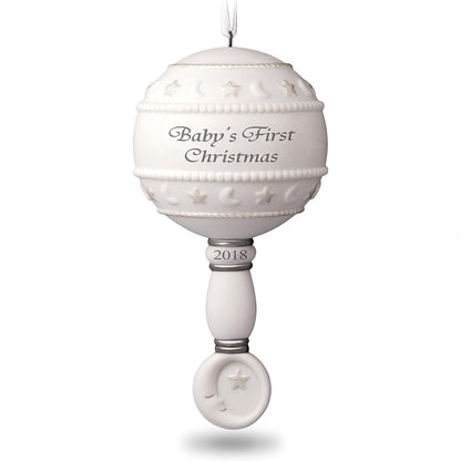 2018 Baby's First Christmas Hallmark Ornament (Baby's First Christmas) QHX4016