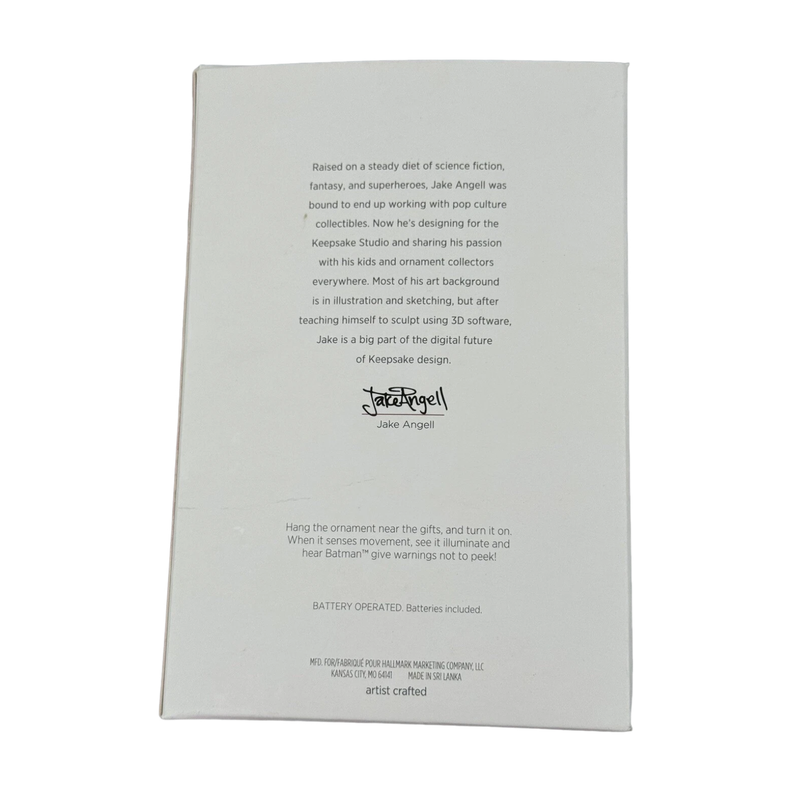 2018 Batman Peekbuster Hallmark Ornament (Super Heroes) QXI3423