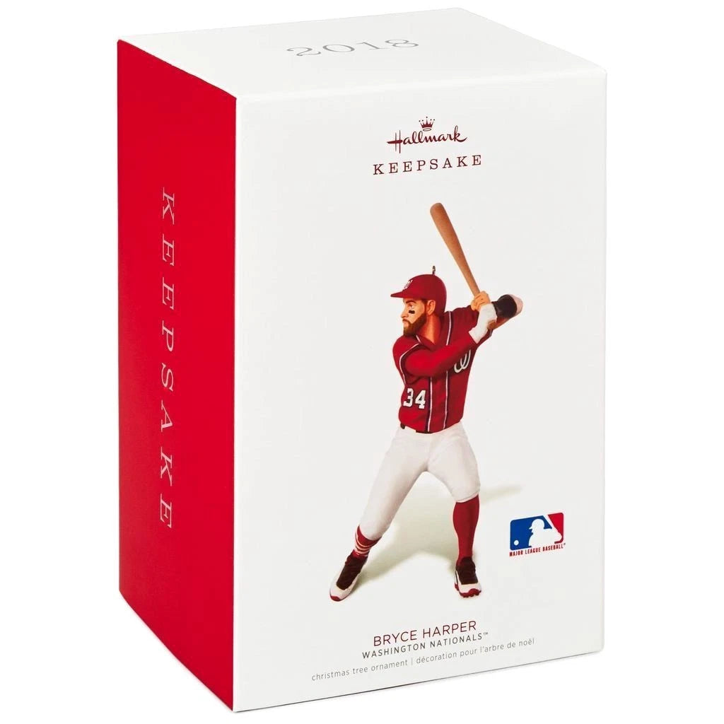2018 Bryce Harper, Washington Nationals Hallmark Ornament (At the Ballpark) QXI3396
