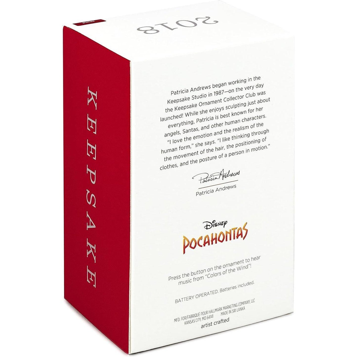 2018 Colors of the Wind Hallmark Ornament (Pocahontas) QXD6283