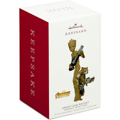 2018 Groot and Rocket Hallmark Ornament (Guardian of the Galaxy) QXI8556