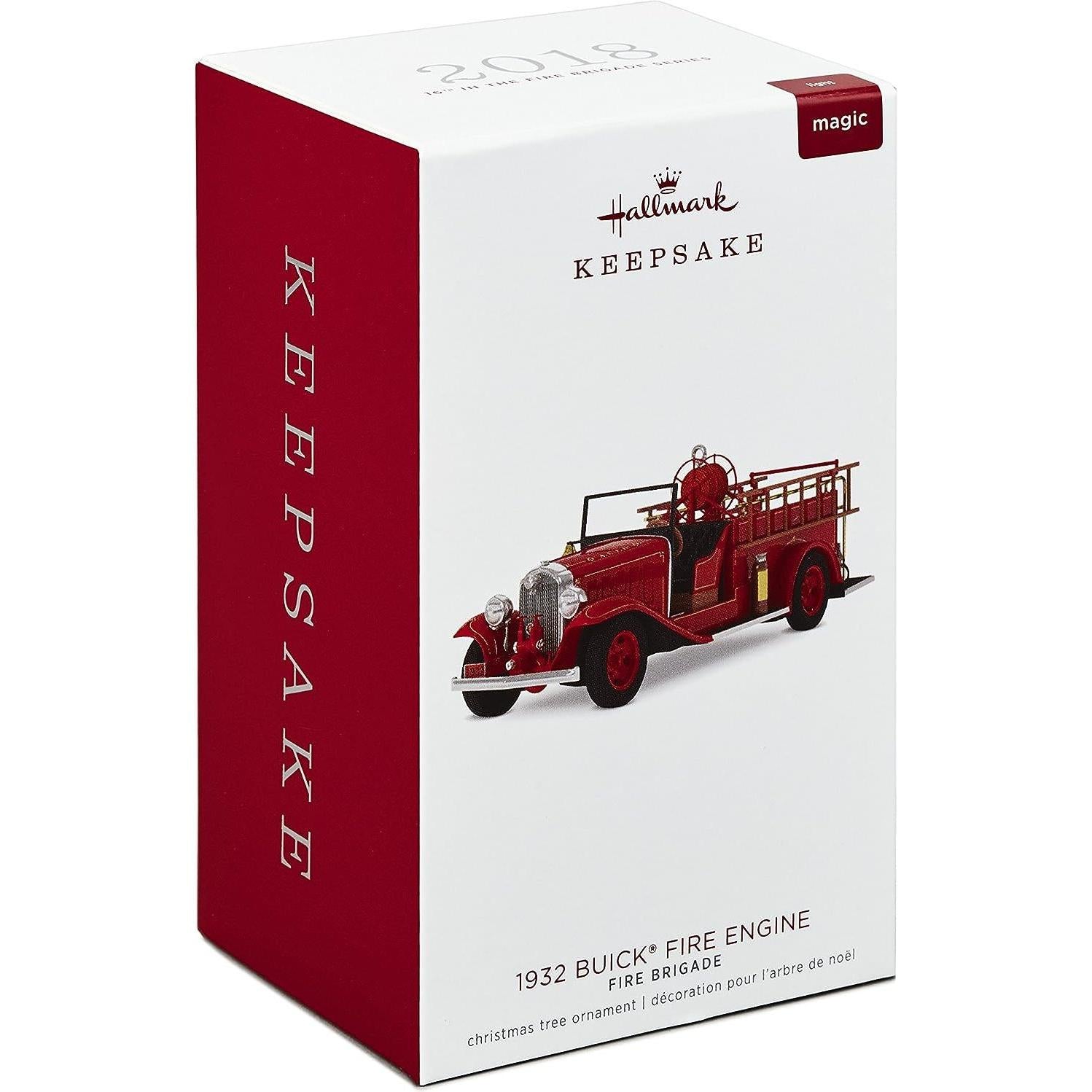 2018 (1932) Buick Fire Engine Hallmark Ornament (Fire Brigade) QX9323