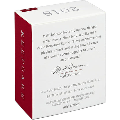 2018 Holiday House Hallmark Ornament (Home) QXM8226