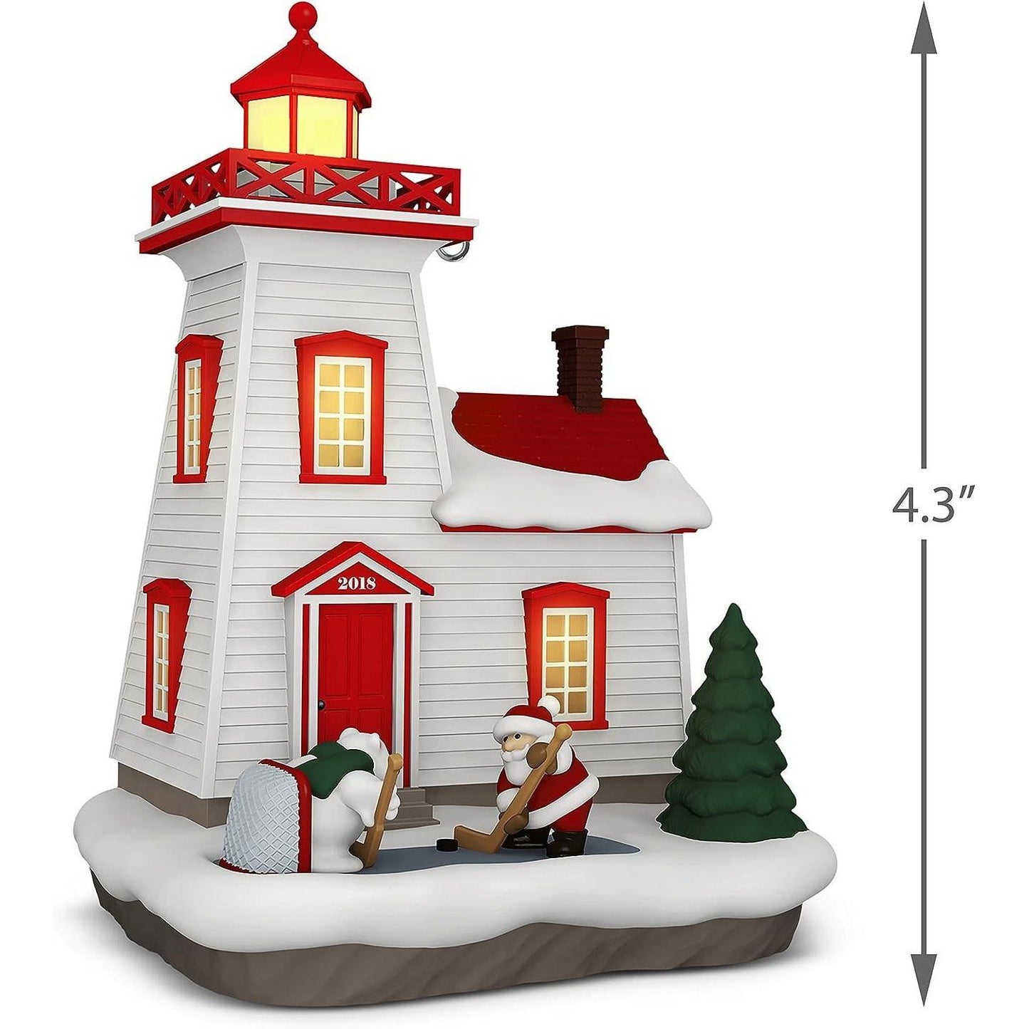 2018 Holiday Lighthouse Hallmark Ornament (Holiday Lighthouse) QX9356