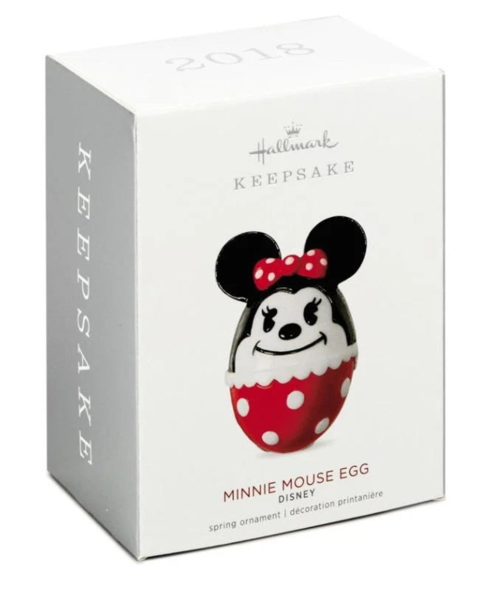 2018 Minnie Mouse Egg Hallmark Ornament (Disney) QEO8109