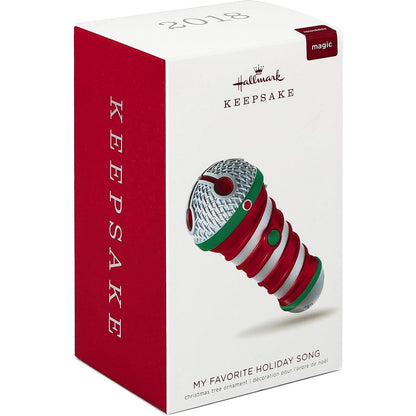 2018 My Favorite Holiday Song Hallmark Ornament (Magic Recordable) QG01973