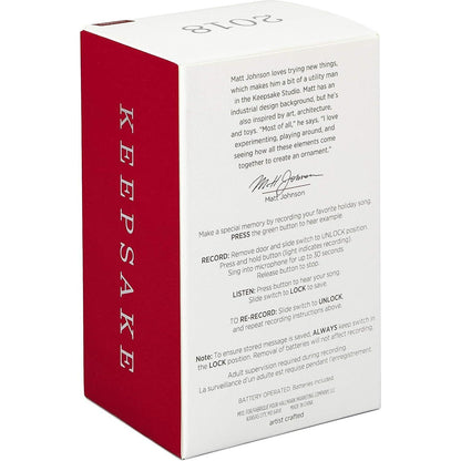 2018 My Favorite Holiday Song Hallmark Ornament (Magic Recordable) QG01973