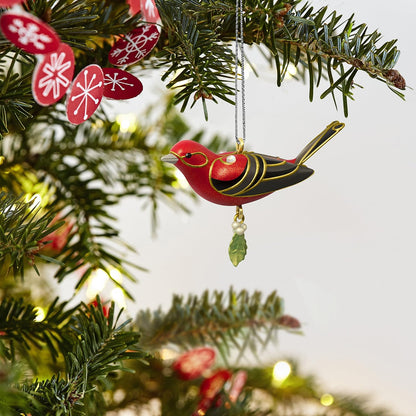 2018 Red Tanager Hallmark Ornament (Beauty of Birds) QXM8176