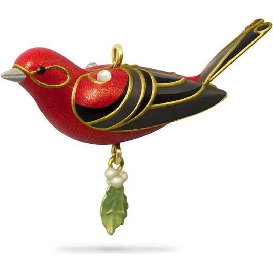 2018 Red Tanager Hallmark Ornament (Beauty of Birds) QXM8176
