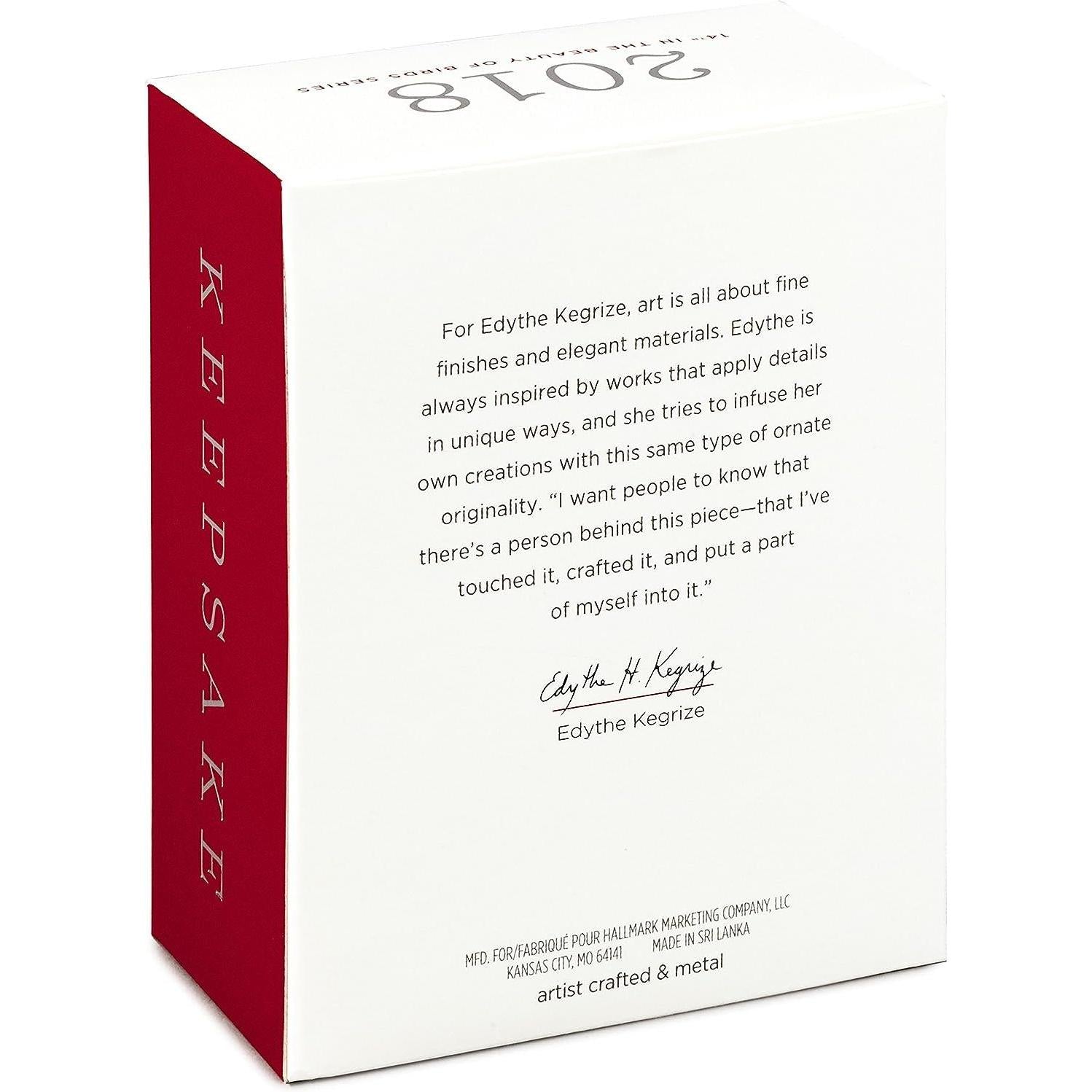 2018 Robin Hallmark Ornament (Beauty of Birds) QX9453