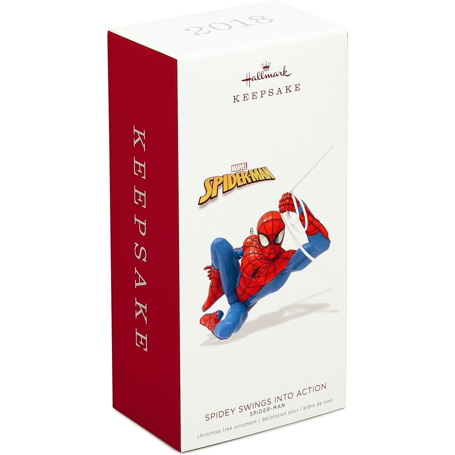 2018 Spidey Swings Into Action Hallmark Ornament (Super Heroes) QXI8563