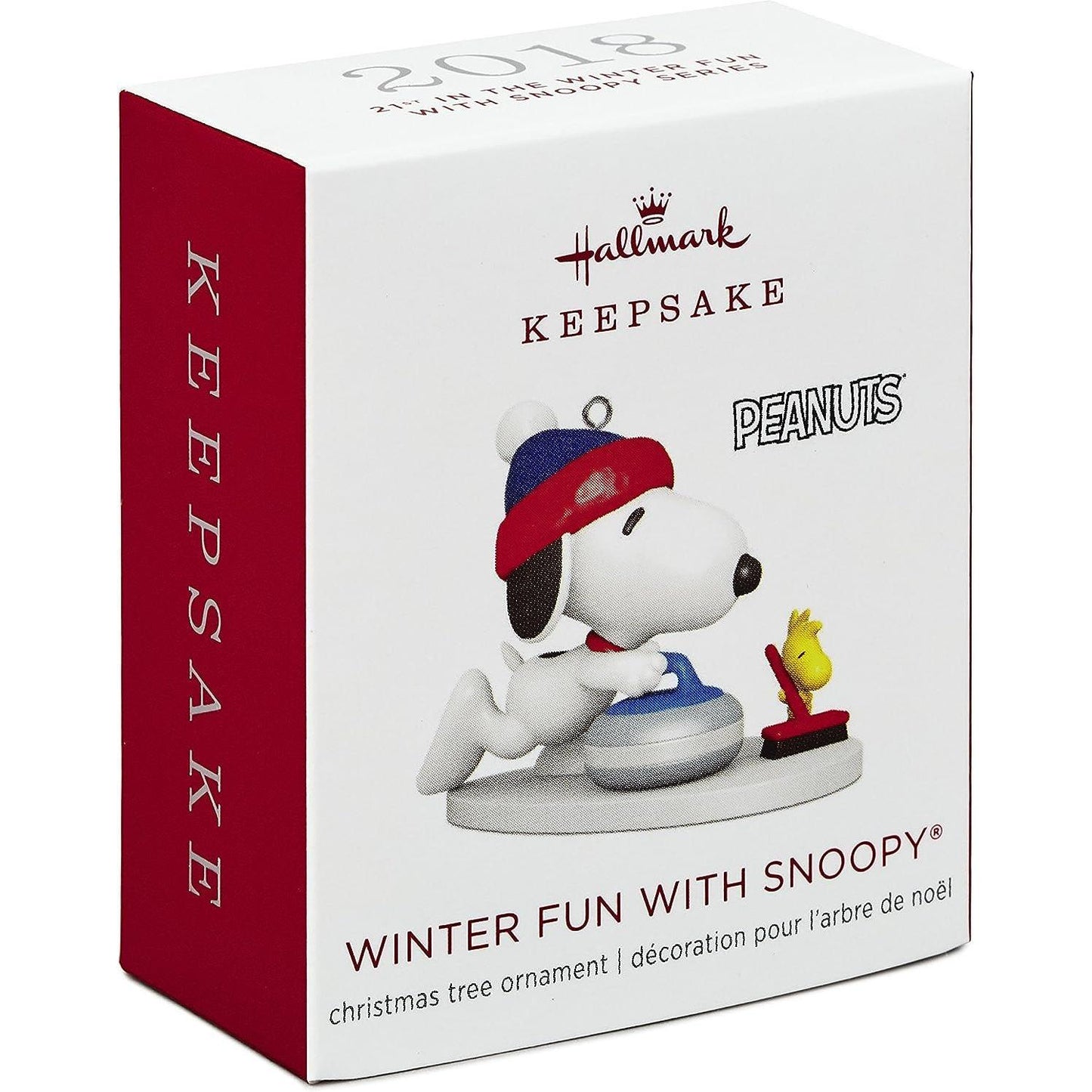 2018 Winter Fun with Snoopy Hallmark Ornament (Winter Fun with Snoopy) QXM8146