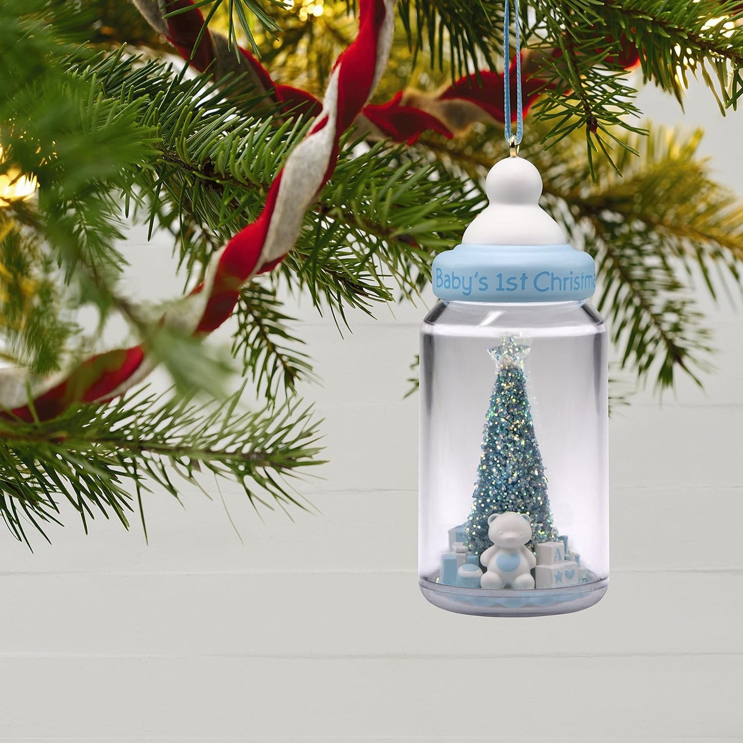 2018 Baby Boy's First Christmas Hallmark Ornament (Baby's First Christmas) QGO1706