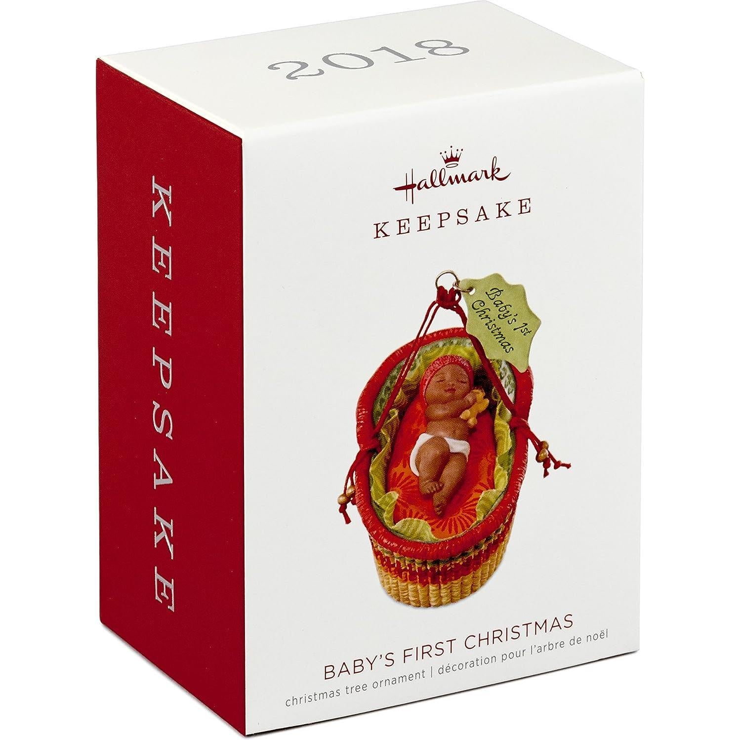 2018 Baby's First Christmas Hallmark Ornament (Baby's First Christmas) QSM7816