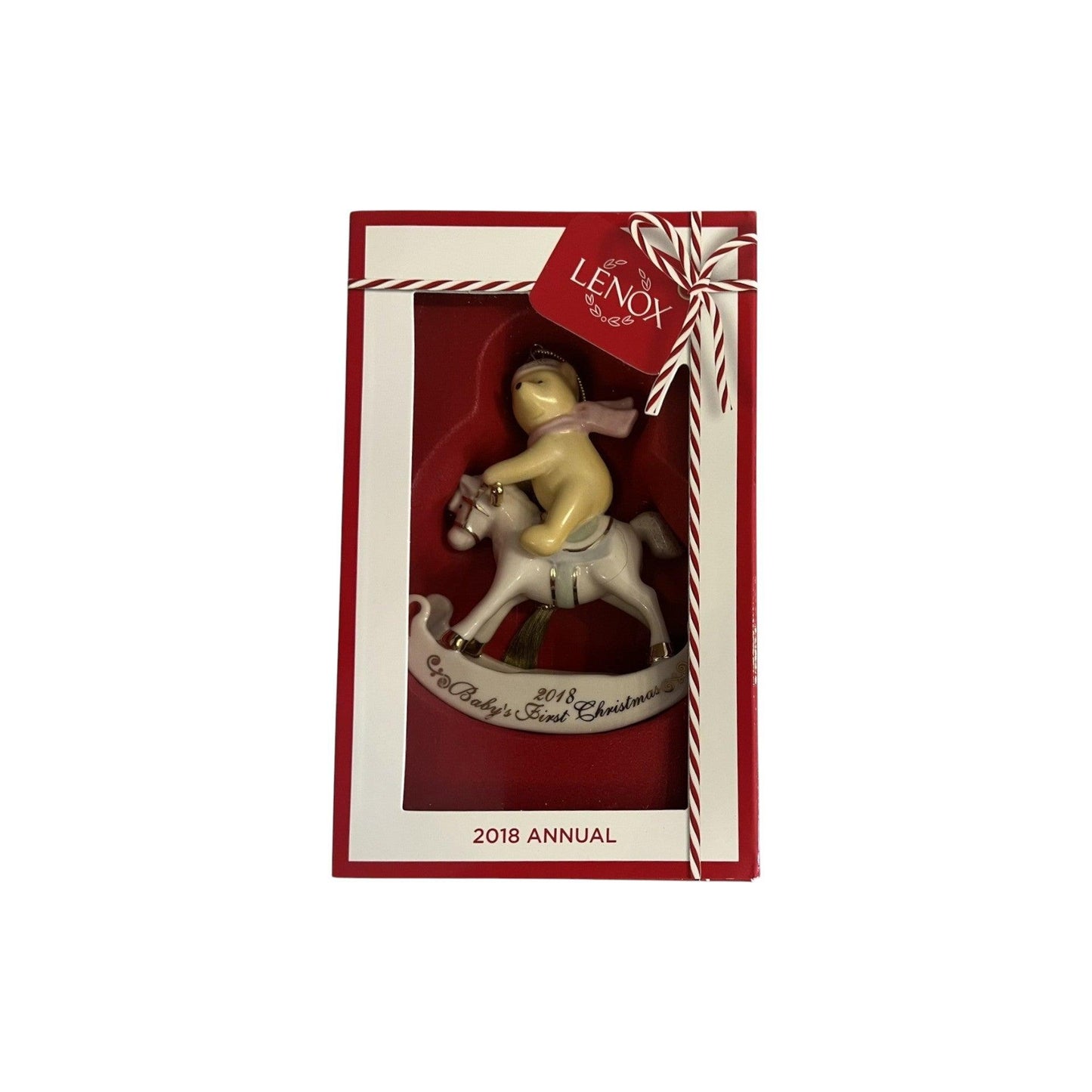 2018 Baby's First Christmas Winnie the Pooh Lenox Ornament 877375 Image2