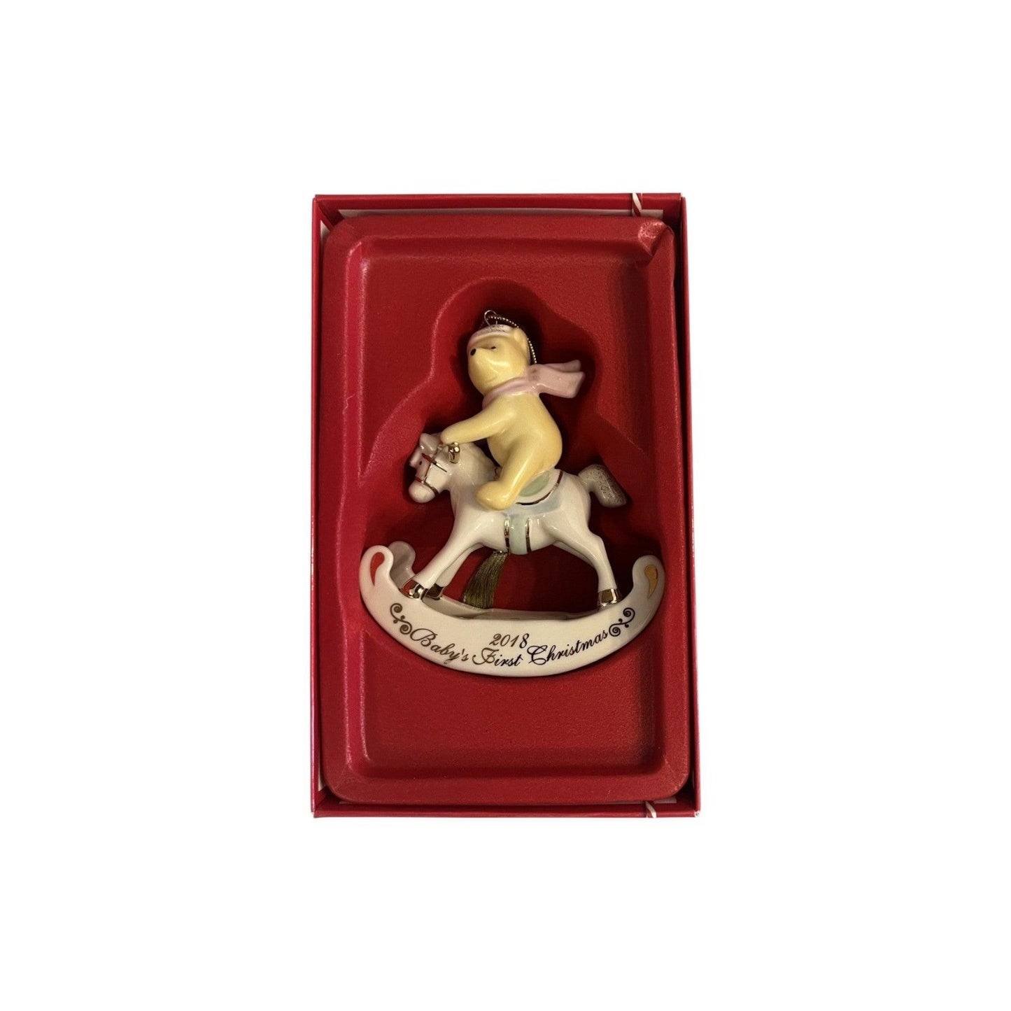 2018 Baby's First Christmas Winnie the Pooh Lenox Ornament 877375 Image3