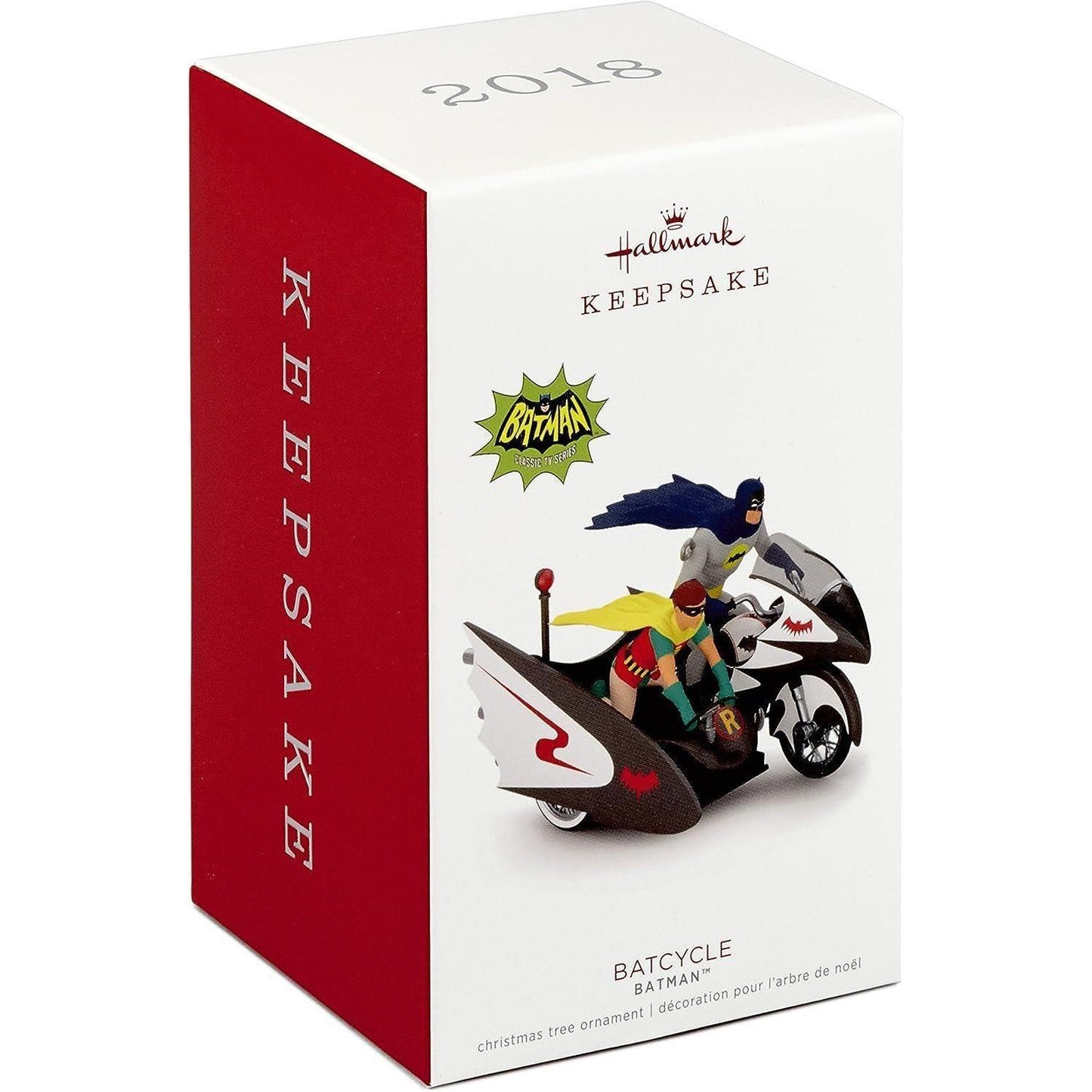 2018 Batcycle Hallmark Ornament (Super Heroes) QXI3056
